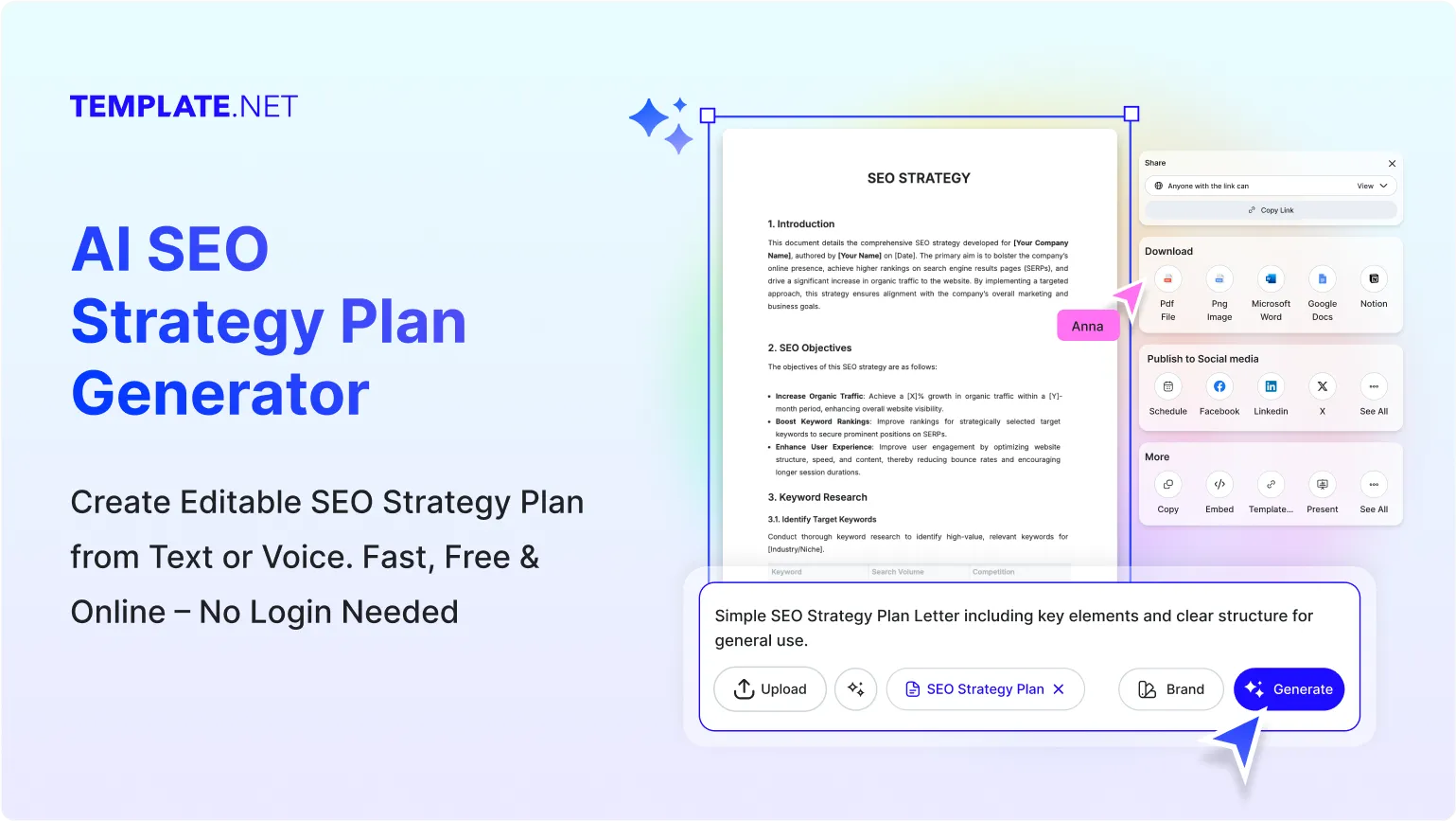Free AI SEO Strategy Plan Generator, Free SEO Plan Maker Online